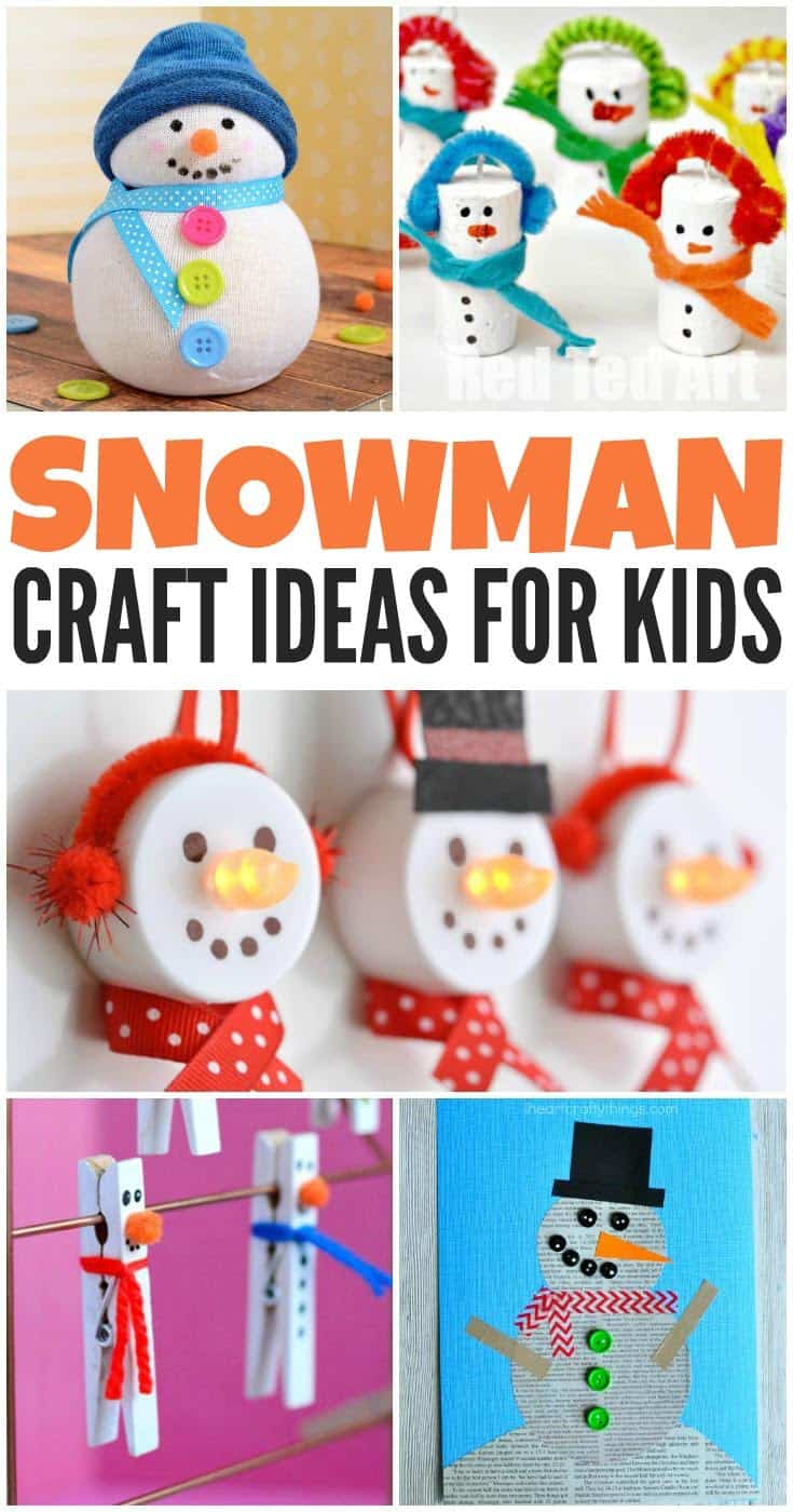 10 Adorable (and Easy!) Snowman Crafts For Kids - Third Stop on